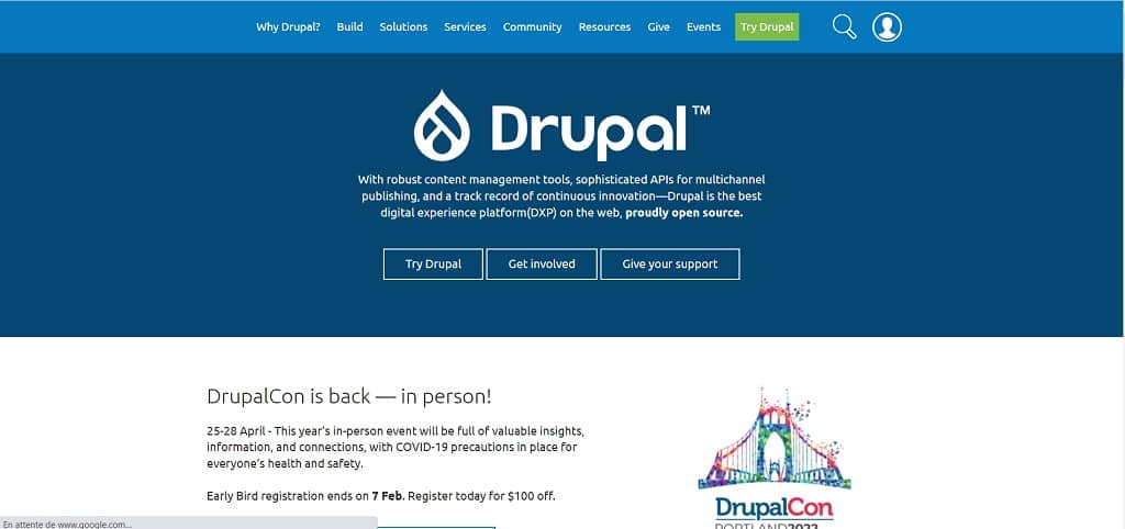 Drupal pour créer un blog ou une site web